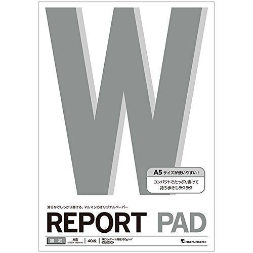 マルマン Ａ５ レポートパッド 無地 P163A