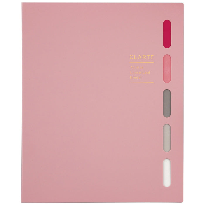 マルマン Ａ５バインダー　クラルテ　ピンク　 F415-08