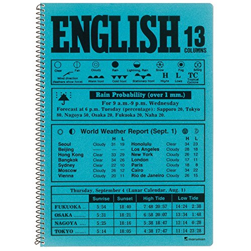 N524A-03 イングリッシュ スパイラルノート 英習字罫13段 N524A-03 マルマン 4979093524235（10セット）