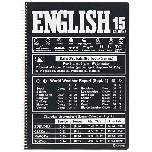 N526A-05 イングリッシュ スパイラルノート 英習字罫15段 N526A-05 マルマン 4979093526253（10セット）