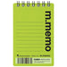 マルマン メモ エムメモ 6mm横罫 A7 ライトグリーン N595A-33