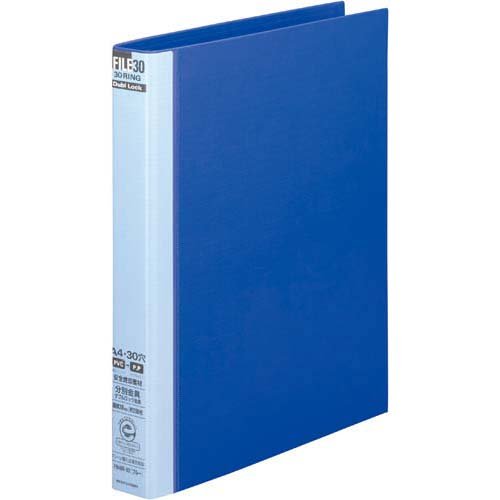 マルマン メタルバインダー ダブロック ファイル A4 30穴 背幅38mm ブルーF948R-02