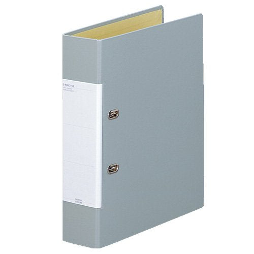 リヒトラブ D型リングファイル G2250 -27 A4 グレー