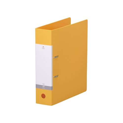 リヒトラブ D型リングファイル G2280‐5 A4S 黄