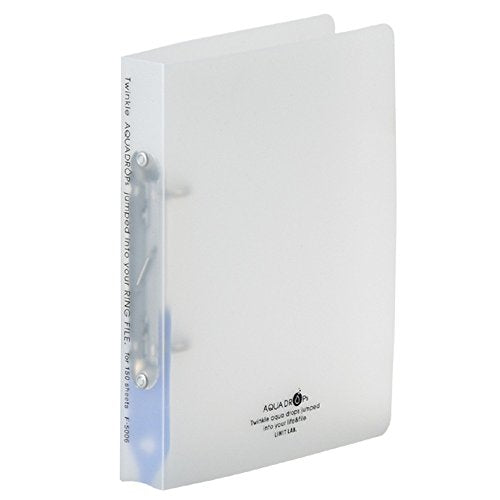 リヒトラブ アクアドロップス リングファイル A5S 2穴 乳白 F5006-1