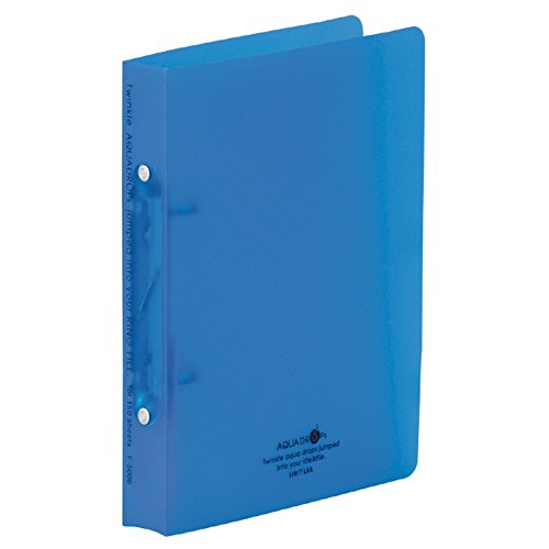 リヒトラブ アクアドロップス リングファイル A5S 2穴 青 F5006-8