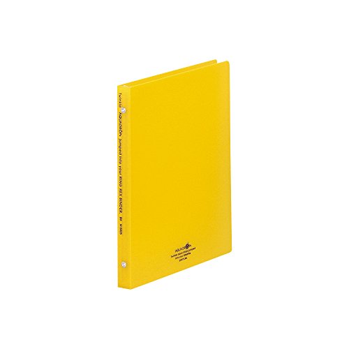リヒトラブ アクアドロップス リングレックスバインダー B5 26穴 黄 N5025-5