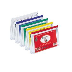 リヒトラブ クリヤーケース（ヨコ型） 通帳サイズマチツキ 白 F179