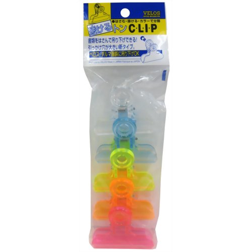 ベロス 透けるトンクリップ 5コ入 クリアカラーMIX SKC-25CM ベロス 4976512074791（5セット）