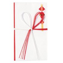紅白五本 花結 金封 ／奉書紙 中袋付き 品番：ｷ1 注文番号：51000240 メーカー：赤城