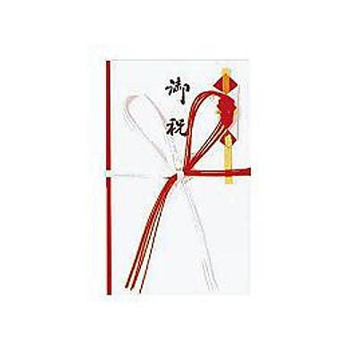 紅白五本 御祝 金封 ／奉書紙 中袋付き 品番：ｷ28 注文番号：51000325 メーカー：赤城