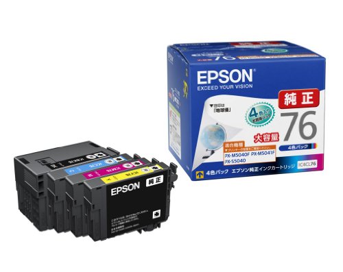 Epson真实墨水墨盒IC4CL76大容量— オフィスジャパン