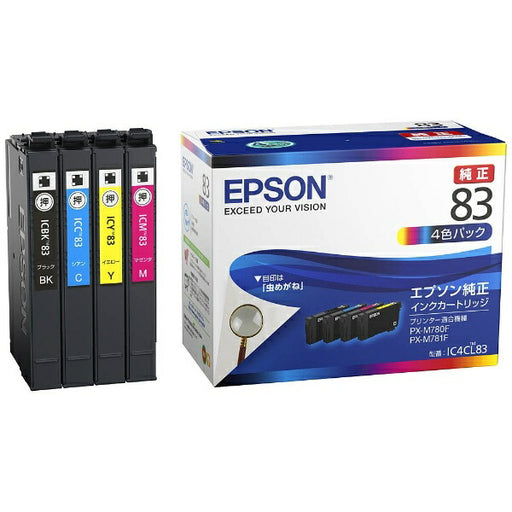 EPSON インクカートリッジ IC4CL83 4色 ＥＰＳＯＮ IC4CL83　4988617285453