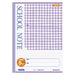 キョクトウ スクールノート 5mm方眼 紫 チェック柄 LMC5GV