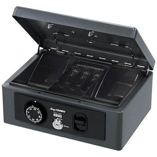 日本アイ・エス・ケイ 手提金庫 ダークグレー H-27D