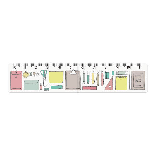 はかれるしおり デザイン04 ステーショナリー柄 BMR-11-04 共栄プラスチック 4963346112607（5セット）
