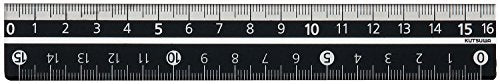 クツワ STAD カラー定規 16cm KB027BK ブラック