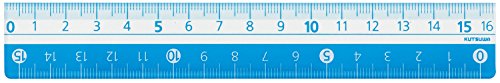 クツワ STAD カラー定規 16cm KB027LB ライトブルー