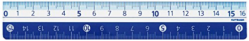 クツワ STAD カラー定規 16cm KB027BL ブルー