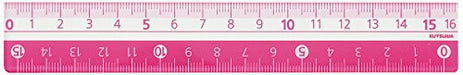 クツワ STAD カラー定規 16cm KB027PK ピンク