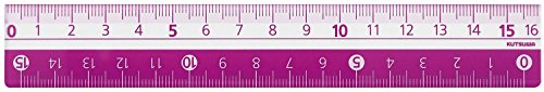 クツワ STAD カラー定規 16cm KB027PU パープル