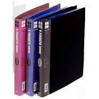 コレクト 4ポケットバインダーブラック（厚型） S-3422-BK