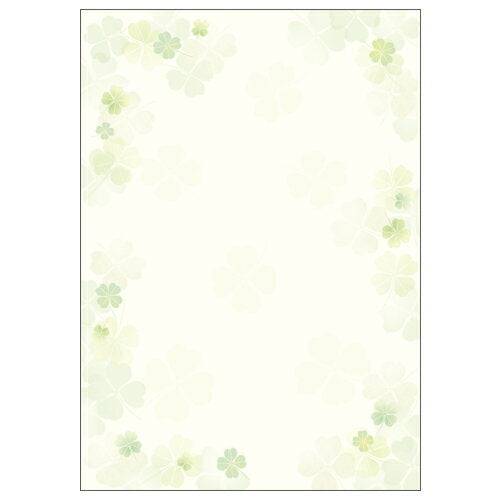 ササガワ 和柄用紙 和ごころ 四つ葉 4-1026 ササガワ 4974268221131（5セット）