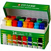 サクラクレパス 絵の具 マット水彩 ポリチューブ 24色 MW24PE