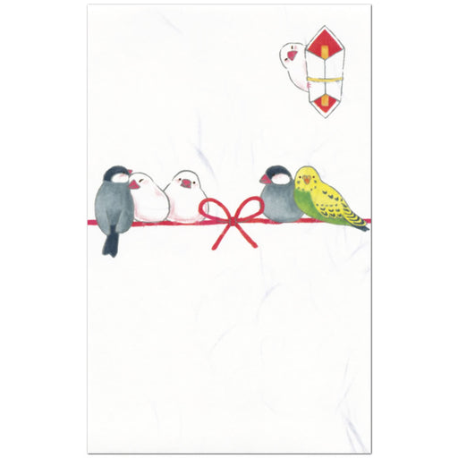 K200-62　チキュウ しこくてんれいぽち袋文鳥 5枚 チキュウグリーティングス 4963328324622（10セット）