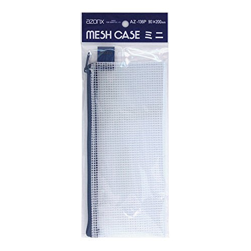 セキセイ アゾン メッシュケース パック入り PENサイズ ブルー AZ-136P