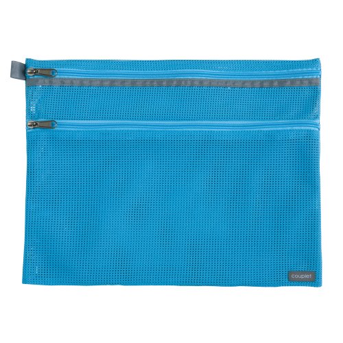 セキセイ メッシュケース Ａ４ Ｌブルー CP-3376-11