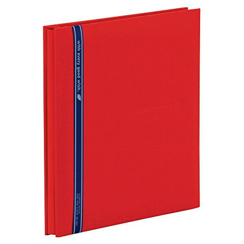 SEKISEI アルバム フリー ハーパーハウス ミニフリーアルバム 黒台紙 20ページ 11~20ページ 布 レッド XP-1001-20