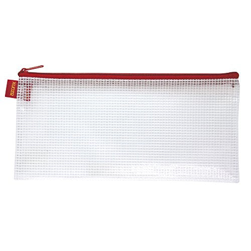 セキセイ アゾン メッシュケース エコタイプ 通帳サイズ レッド AZ-138E