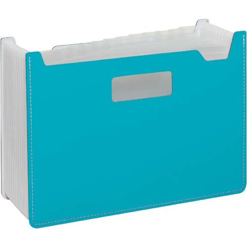 セキセイ パピエリ ドキュメントスタンド A4 13P ブルー FB-2380