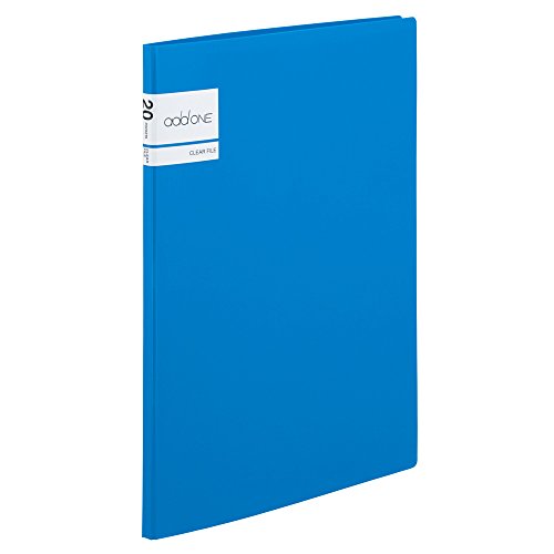 セキセイ アドワン クリヤーファイル A4-S 20ポケット ブルー AD-2021-10