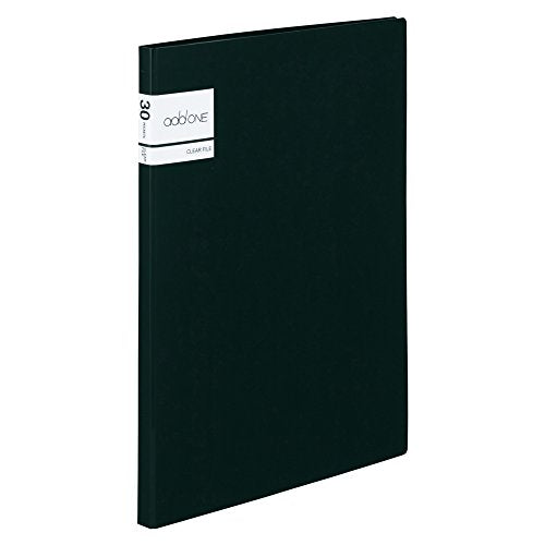 セキセイ アドワン クリヤーファイル A4-S 30ポケット ブラック AD-2031