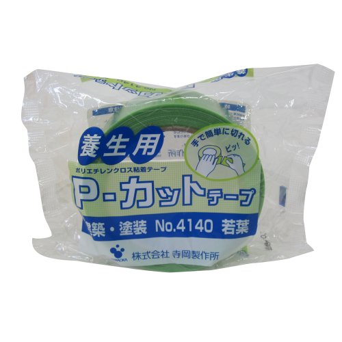寺岡 P-カットテープ 若葉 50mm×25M No.4140