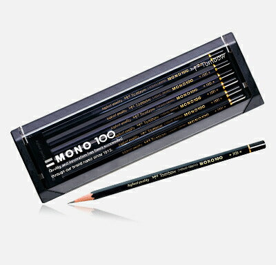 トンボ鉛筆 鉛筆 モノ100 B MONO-100B 1ダース — オフィスジャパン