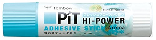 トンボ鉛筆【限定】スティックのり ピットハイパワーS アロマ フレッシュフローラルの香り
