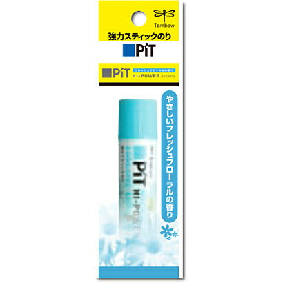 HCB-112C　トンボ鉛筆ステッィクのり　ピットハイパワーSフレッシュフローラルの香付き トンボ鉛筆 4901991059816（5セット）