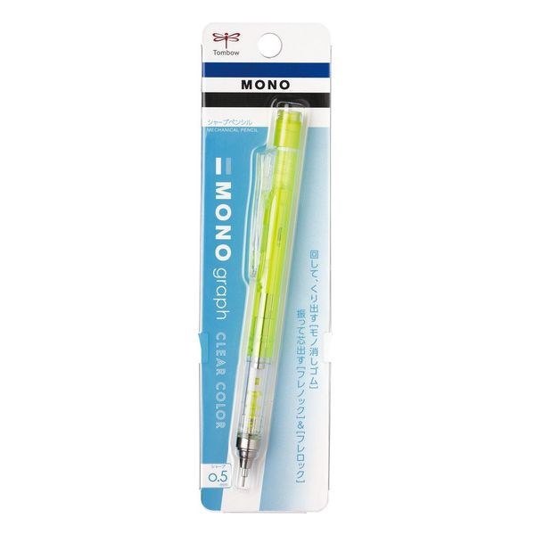 蜻蜓铅笔tombow dpa-138c [锋利的笔单图（专着）透明颜色0.5mm包装透明石灰] 4901991062892