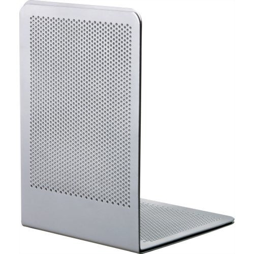 ナカバヤシ ブックエンド Pタイプ Mサイズ BE-P201-SM シルバーメタリック(1コ入) ナカバヤシ BE-P201SM　4902205984955