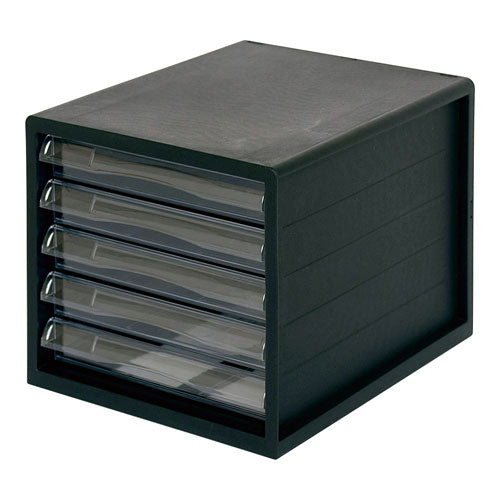 ナカバヤシ レターケース A4 黒 A4-05B ナカバヤシ A4E-05B　4902205911036