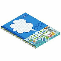 ロジカルエアーノート B5/方眼5mm罫 フェイス柄  HB5-H504-5P(5冊) ナカバヤシ 4902205644330（10セット）