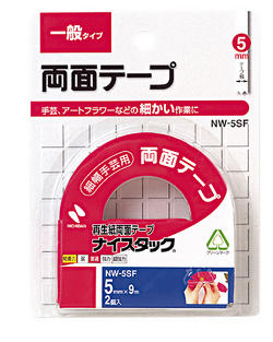 Nichiban Niistak双面磁带通用类型5mm NW-5SF（2卷）Nichiban 4987167020576