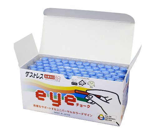 Nippon Ritual and Chemical Dustless Dustless EYE Chalk 72 Pot Blue DCI-72-BU Nippon Physiology Kogyo 4904085110745