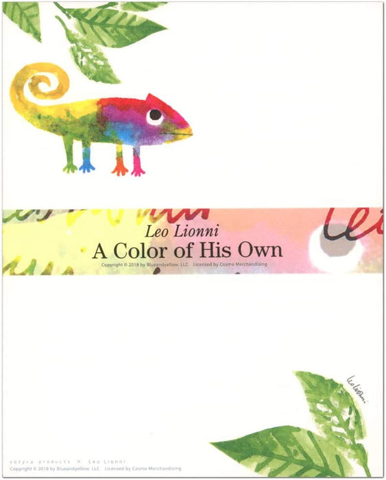 レターセット レオ・レオニ A Color of His Own 20-207 （30） 便箋12枚 封筒4枚 表現社 じぶんだけのいろ 美濃和紙  4961187202075（5セット）