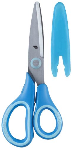 先生オススメ！！ こどもハサミ ブルー 右利き用 SHM407A(1本入) レイメイ藤井 4902562423890