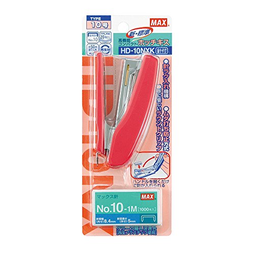 マックス ホッチキス HD-10NXK ピンク マックス 4902870681043