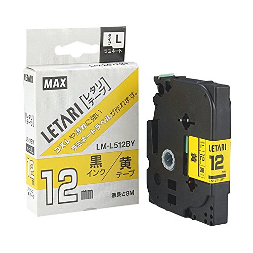 MAX ビーポップミニ用テープ LM-L512BY 12mm マックス 4902870052942